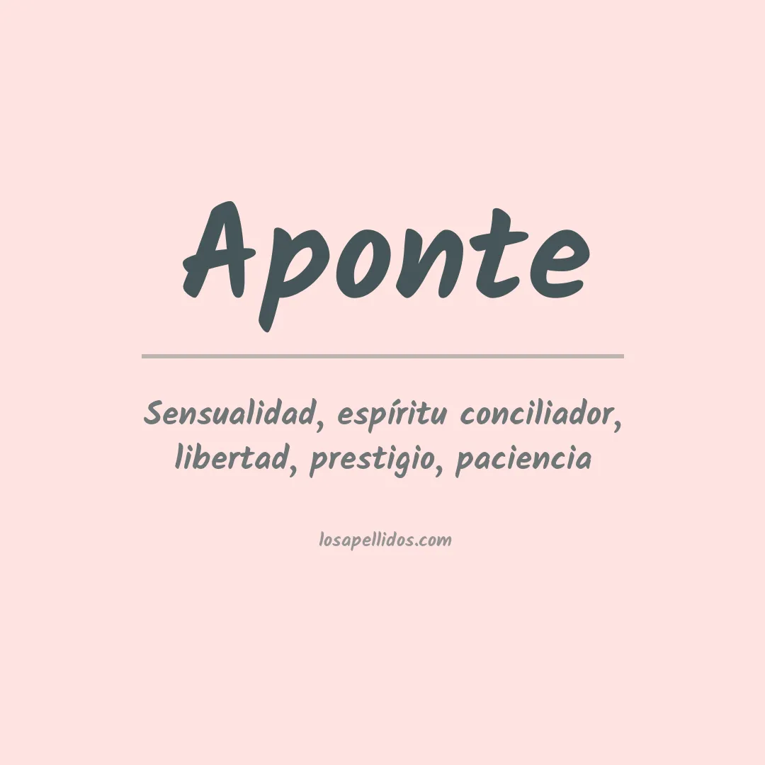 Apellido Aponte