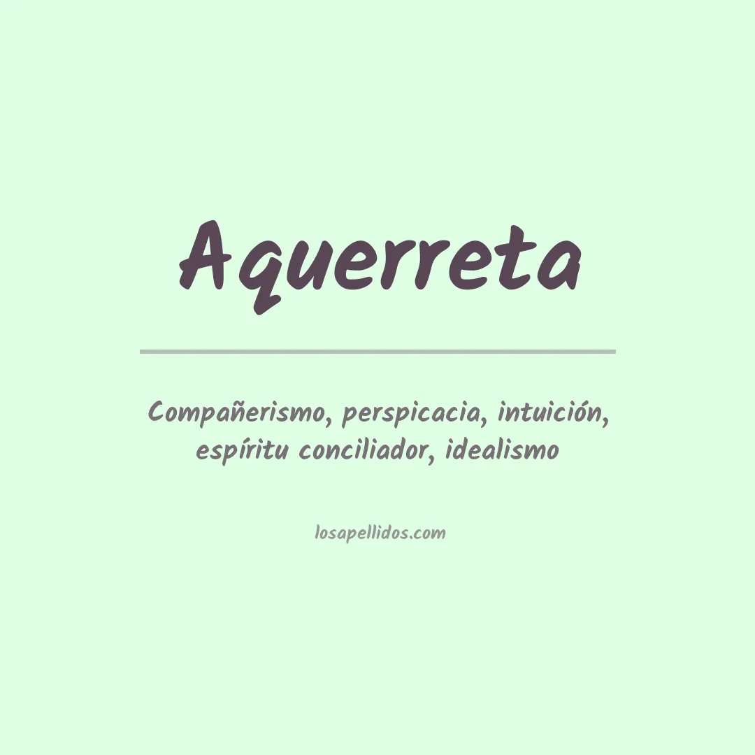 Apellido Aquerreta