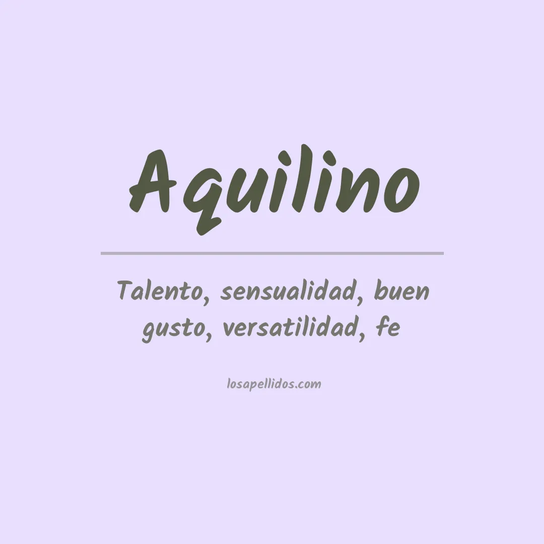 Apellido Aquilino