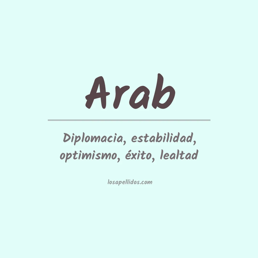 Apellido Arab