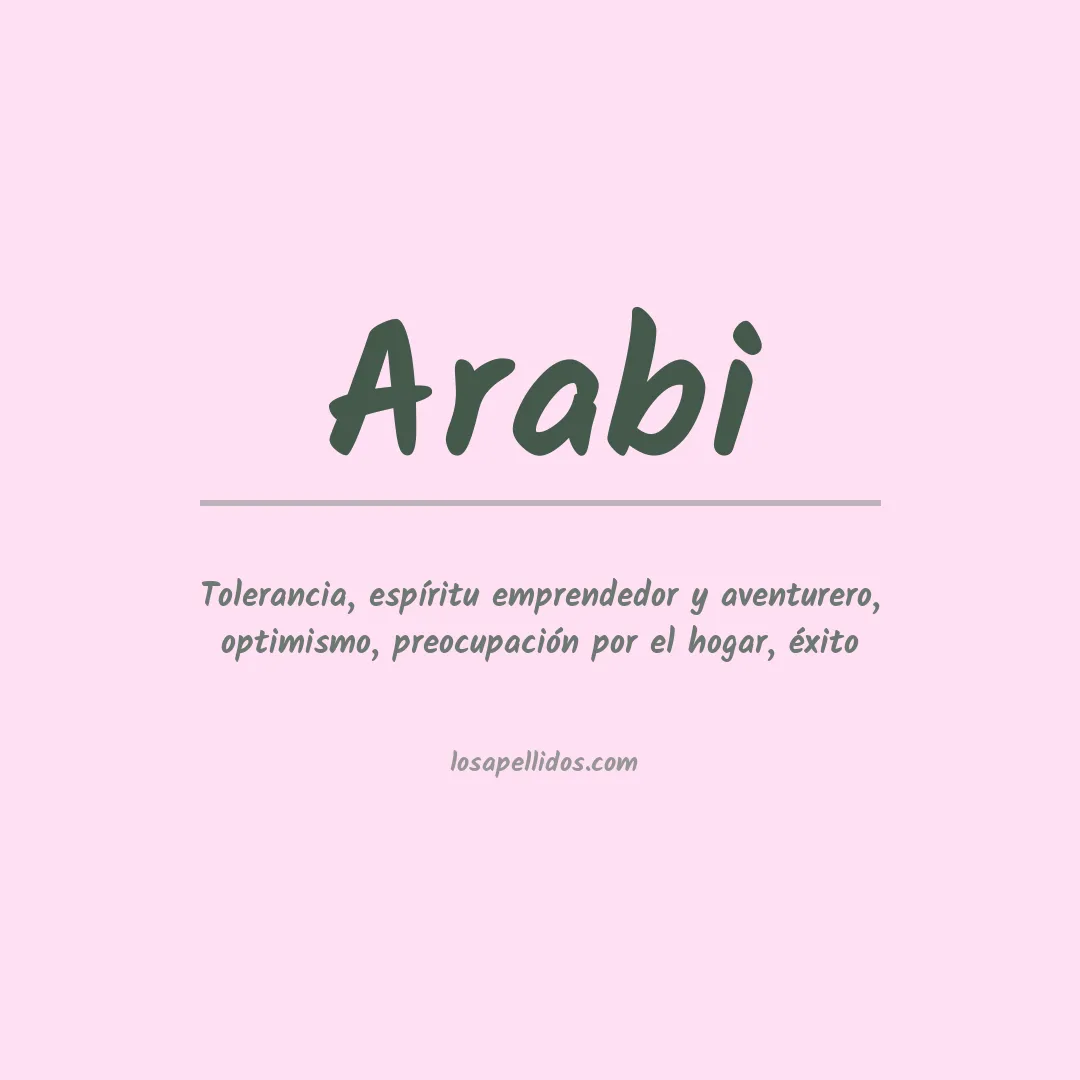 Apellido Arabi