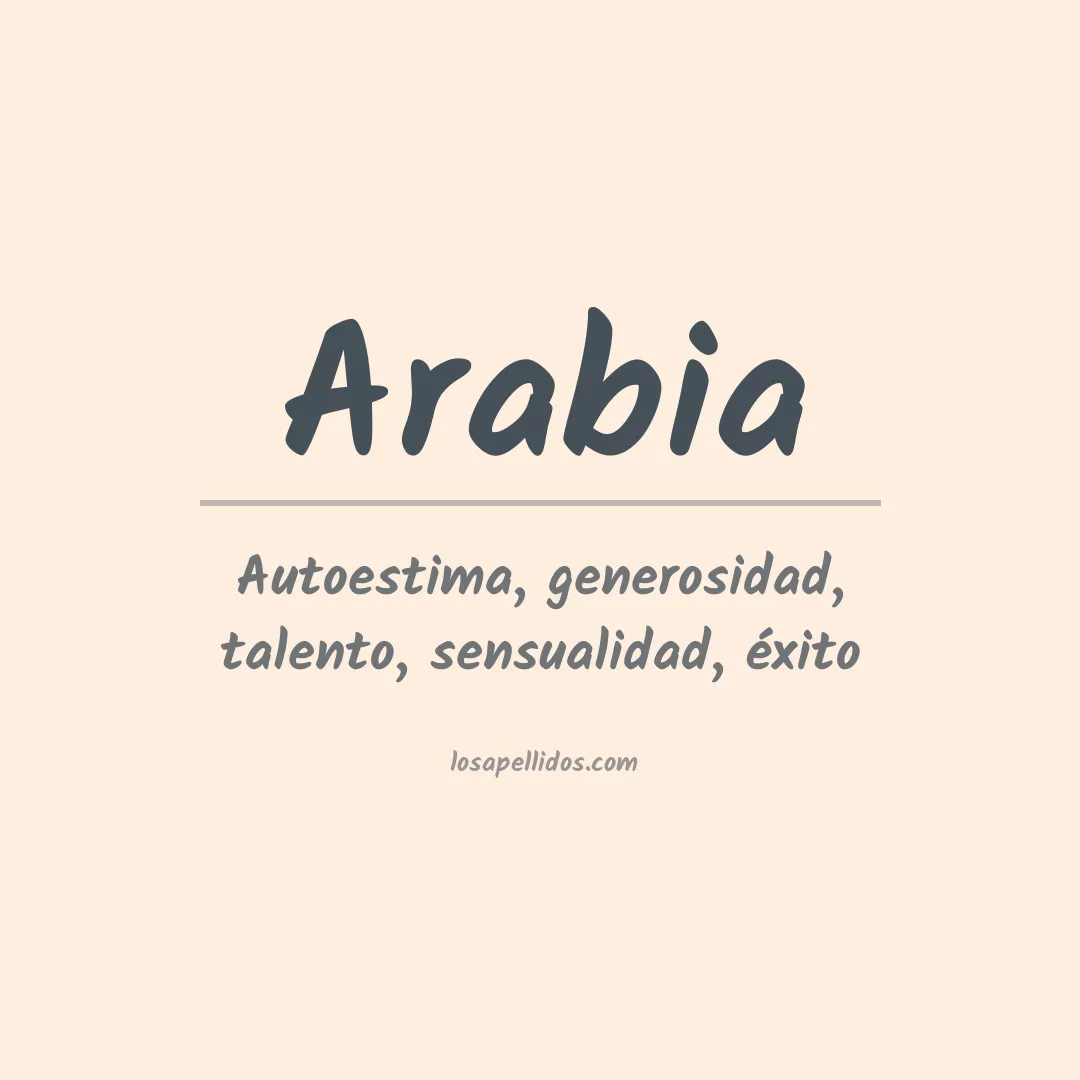 Apellido Arabia