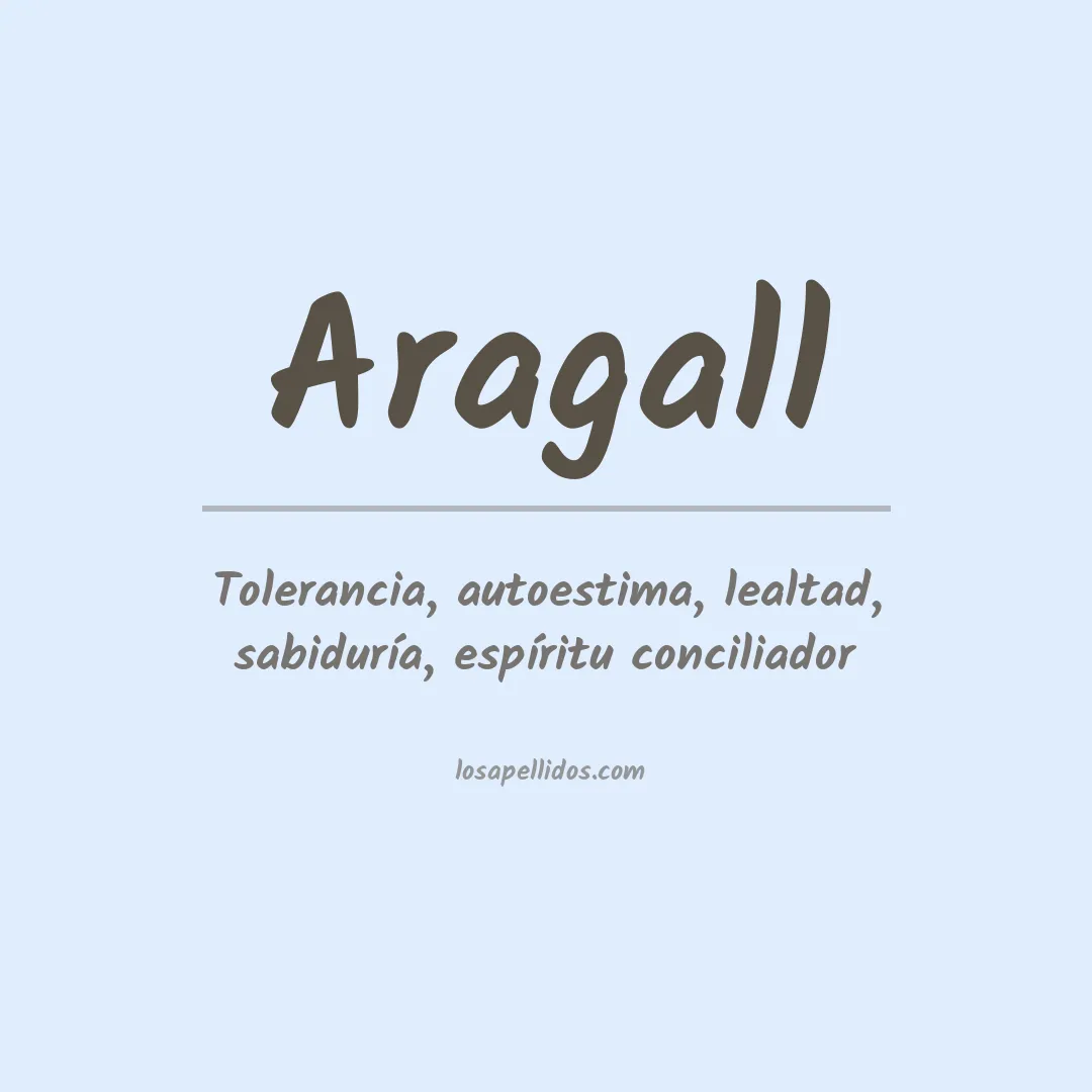 Significado del Apellido Aragall
