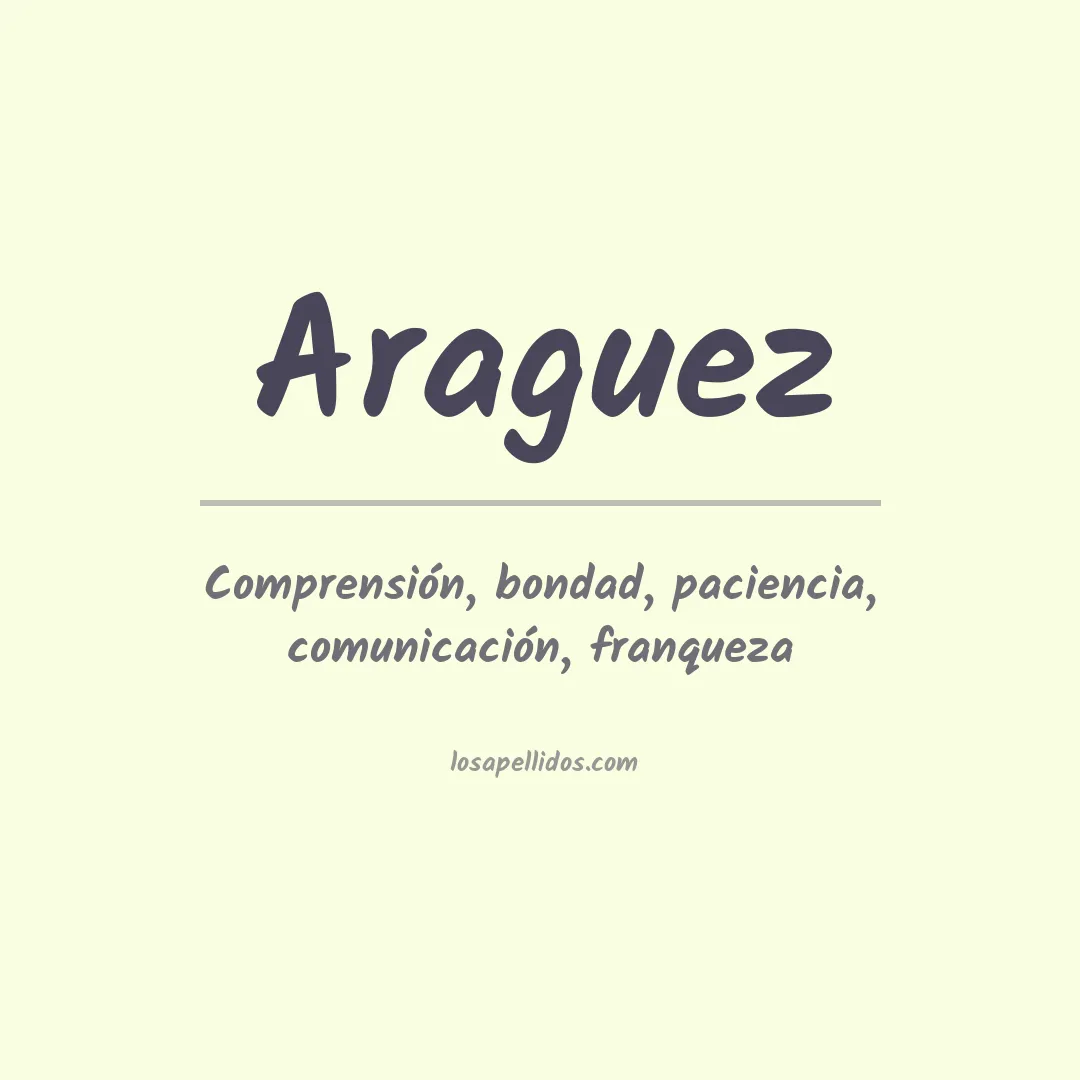 Apellido Araguez
