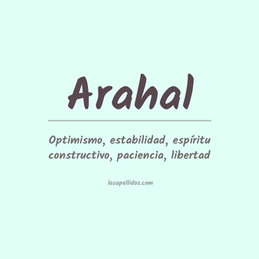 Apellido Arahal