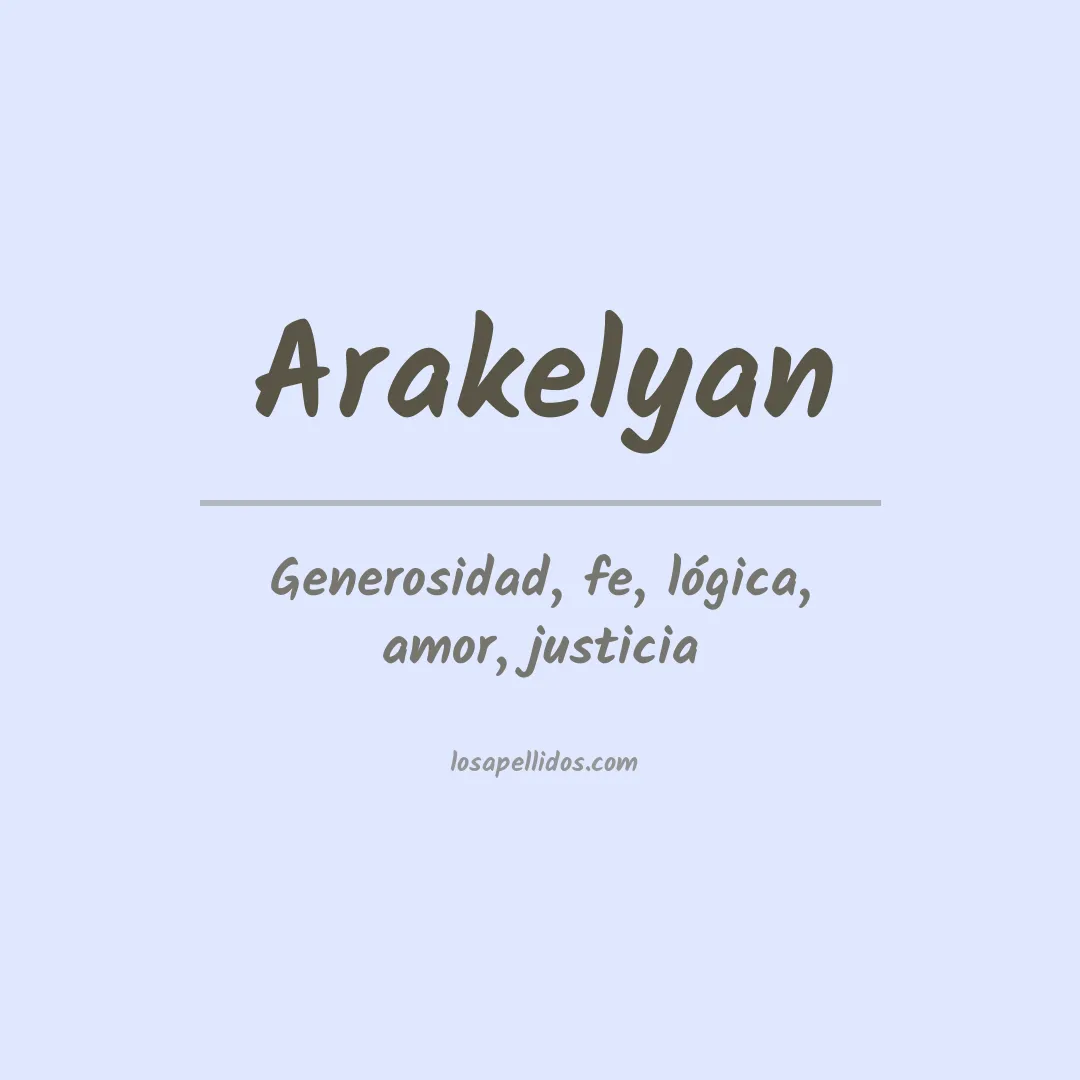Apellido Arakelyan