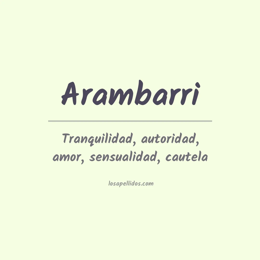 Apellido Arambarri