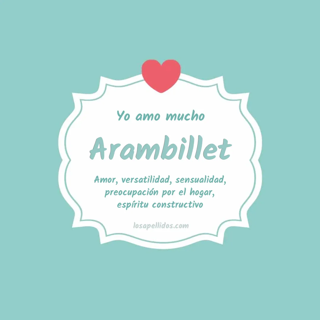 Yo amo mucho Arambillet