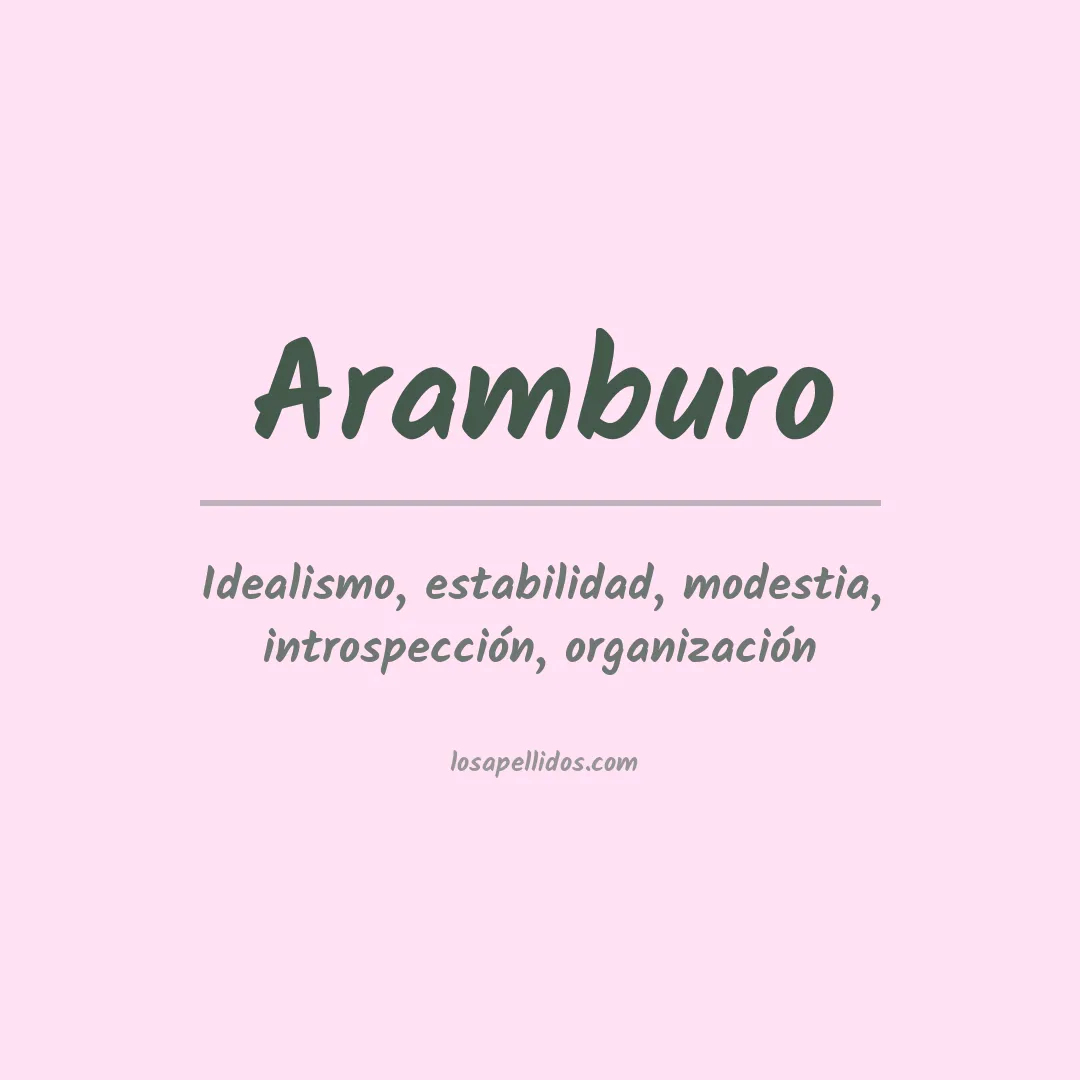 Apellido Aramburo