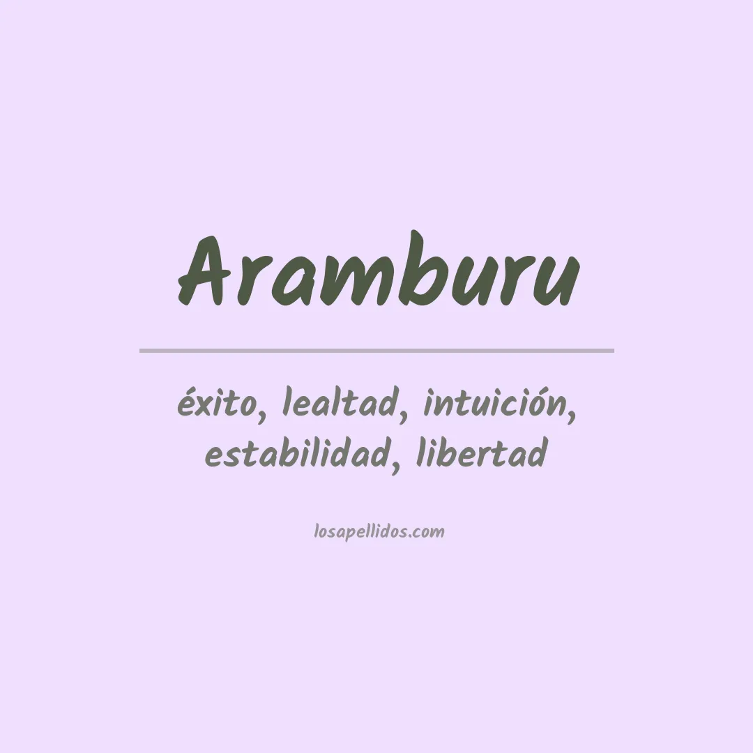 Apellido Aramburu