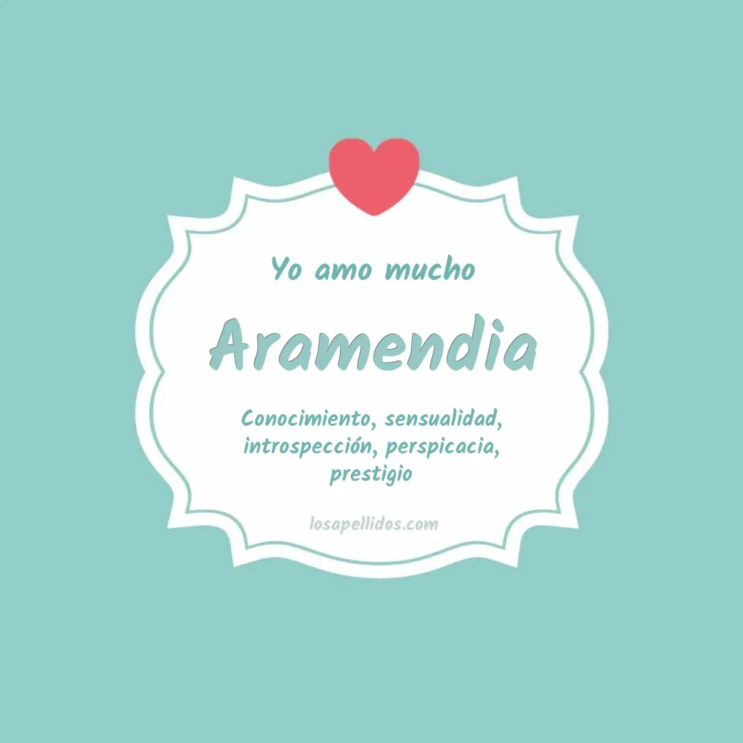 Yo amo mucho Aramendia