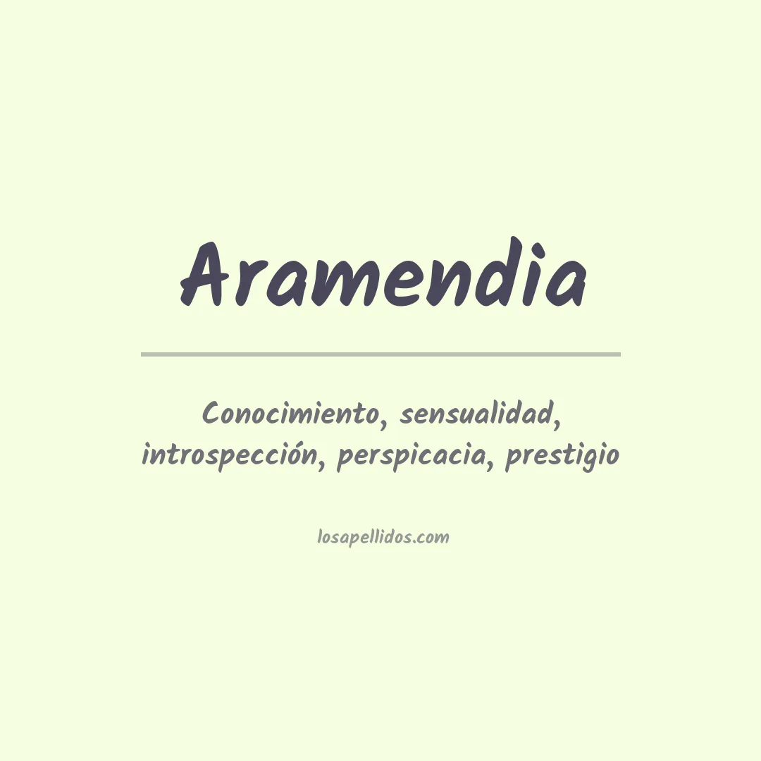 Apellido Aramendia