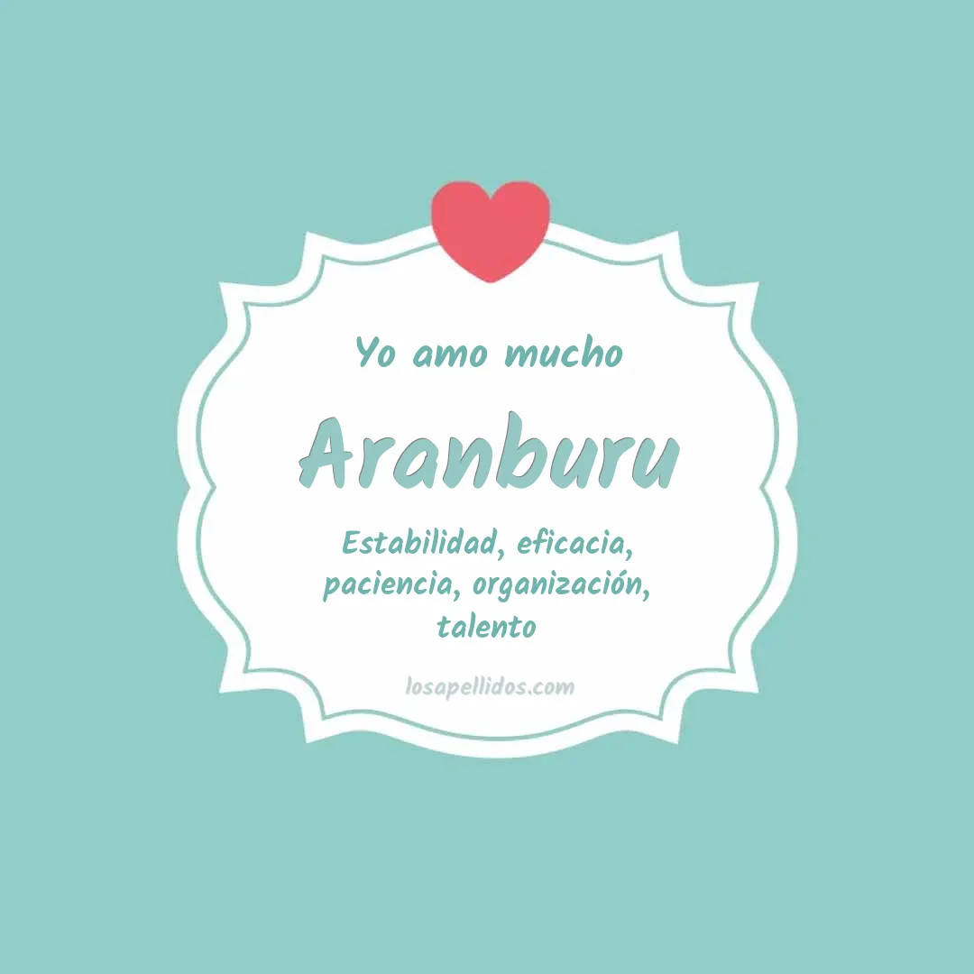 Yo amo mucho Aranburu