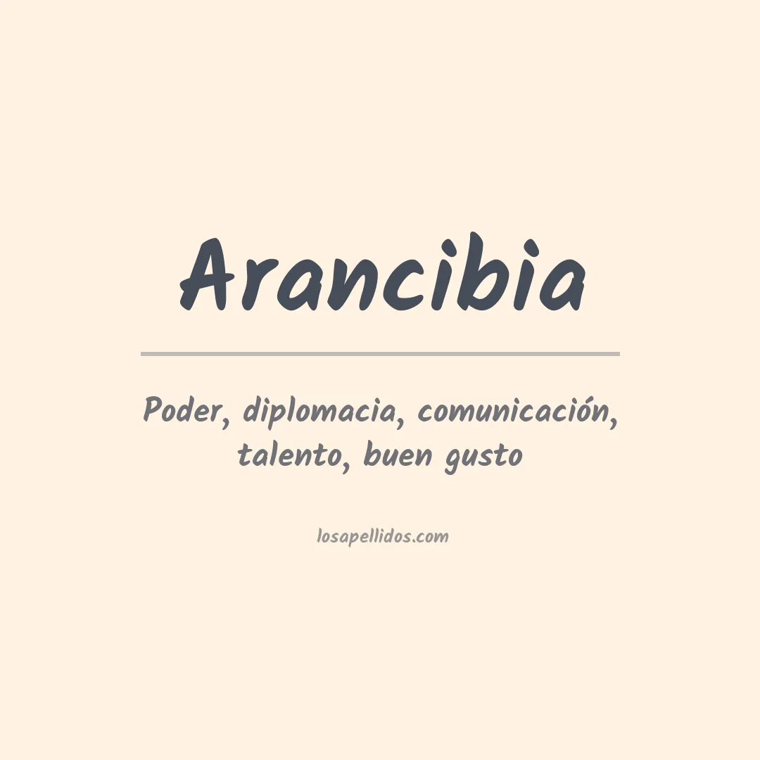 Apellido Arancibia