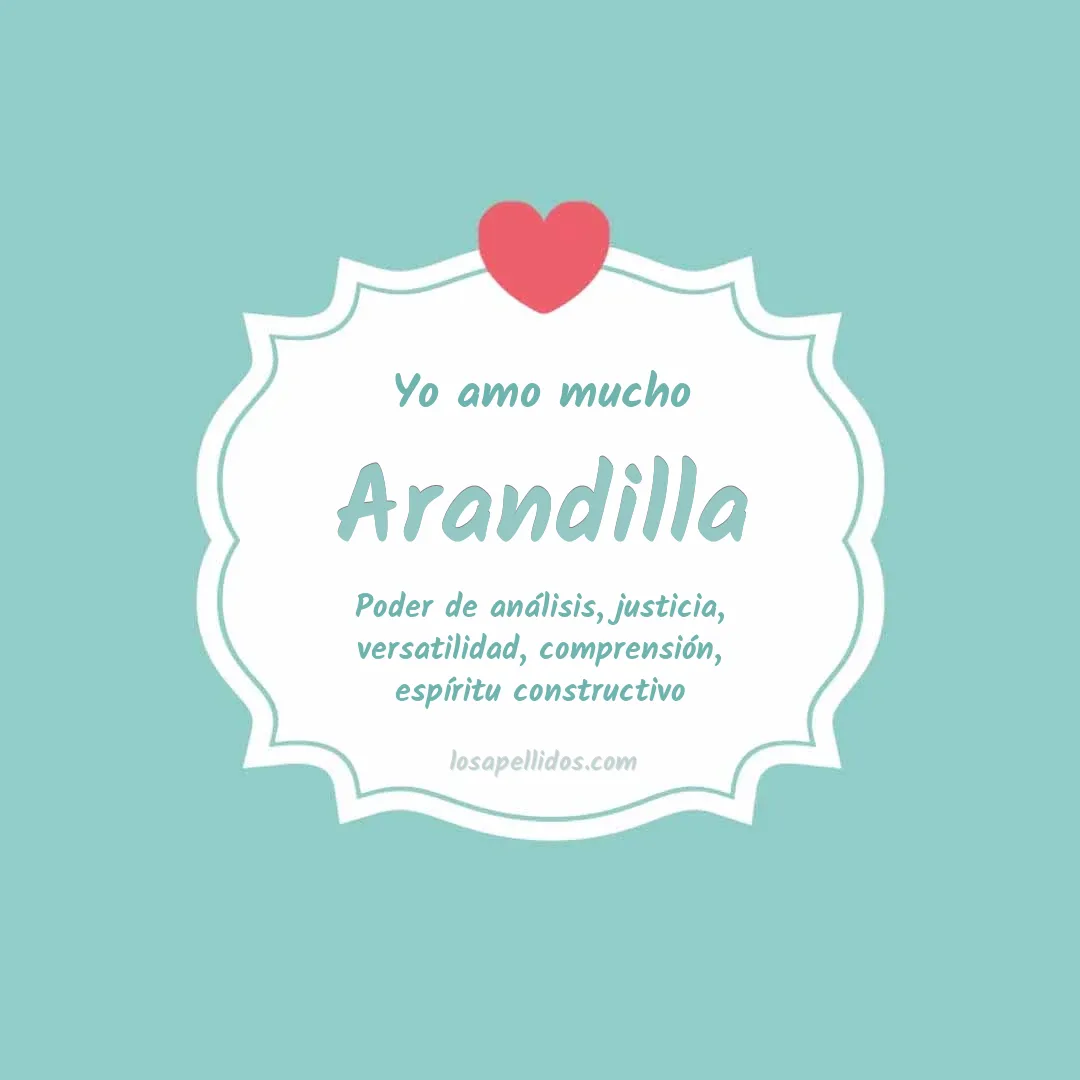 Yo amo mucho Arandilla