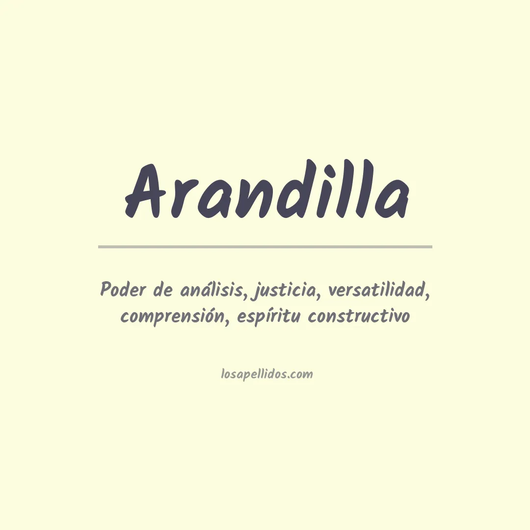 Apellido Arandilla