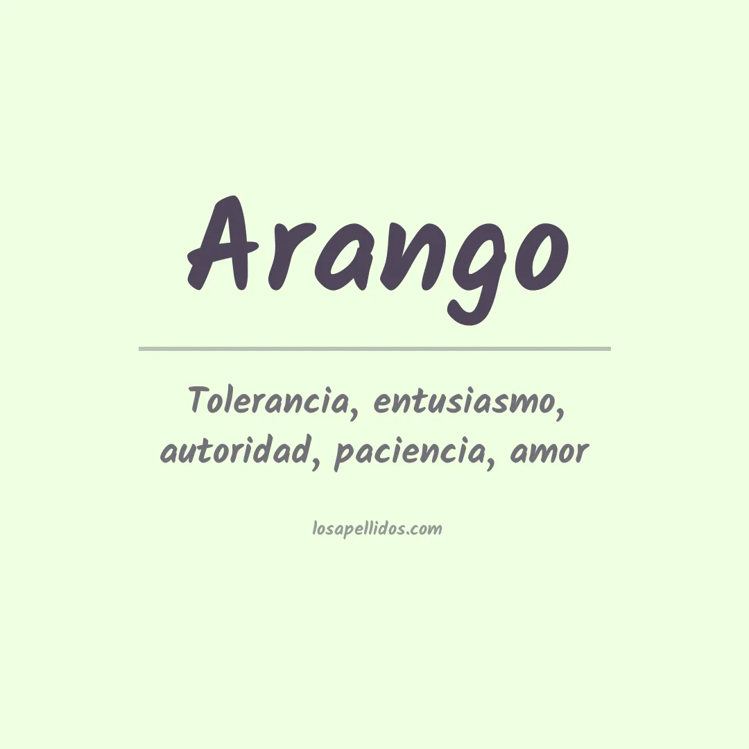 Apellido Arango