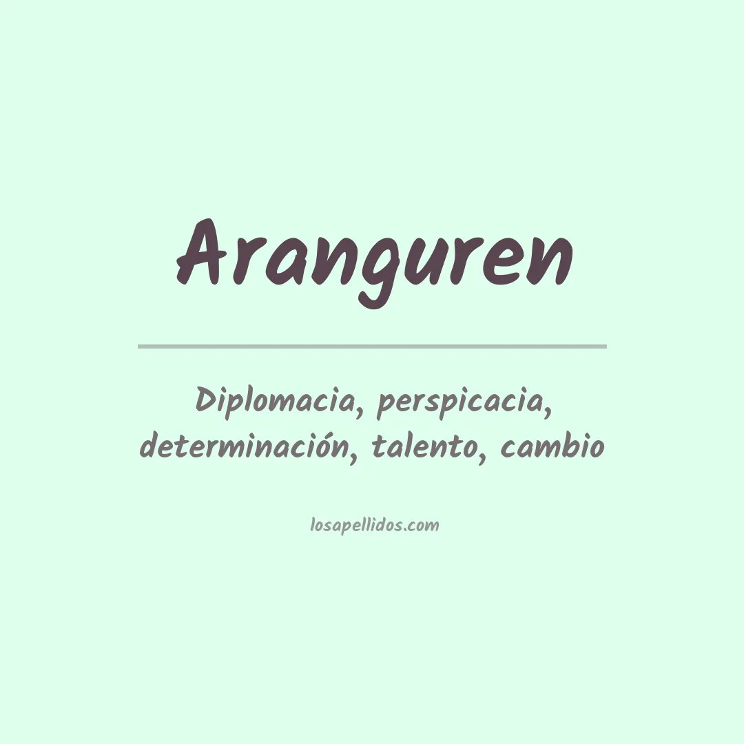 Apellido Aranguren