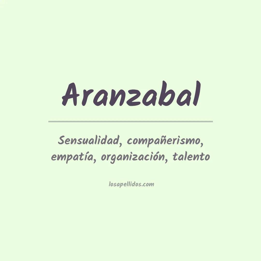 Significado del Apellido Aranzabal