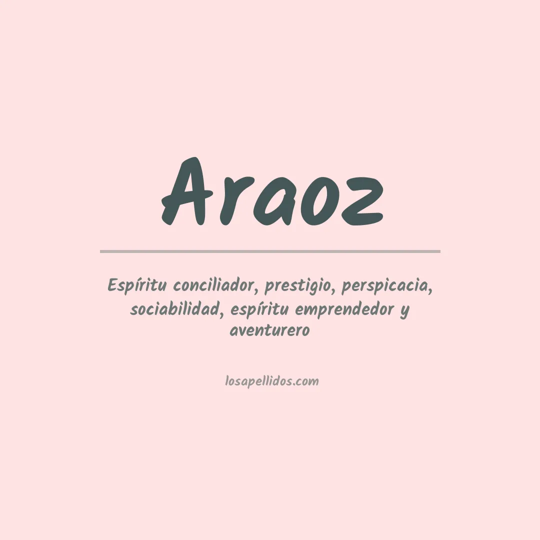 Apellido Aráoz