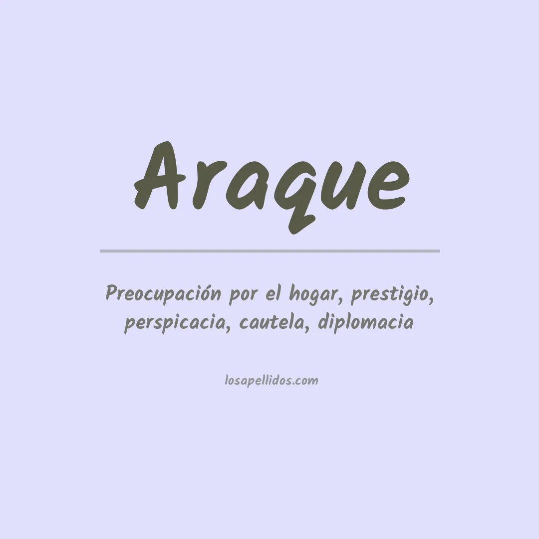 Apellido Araque