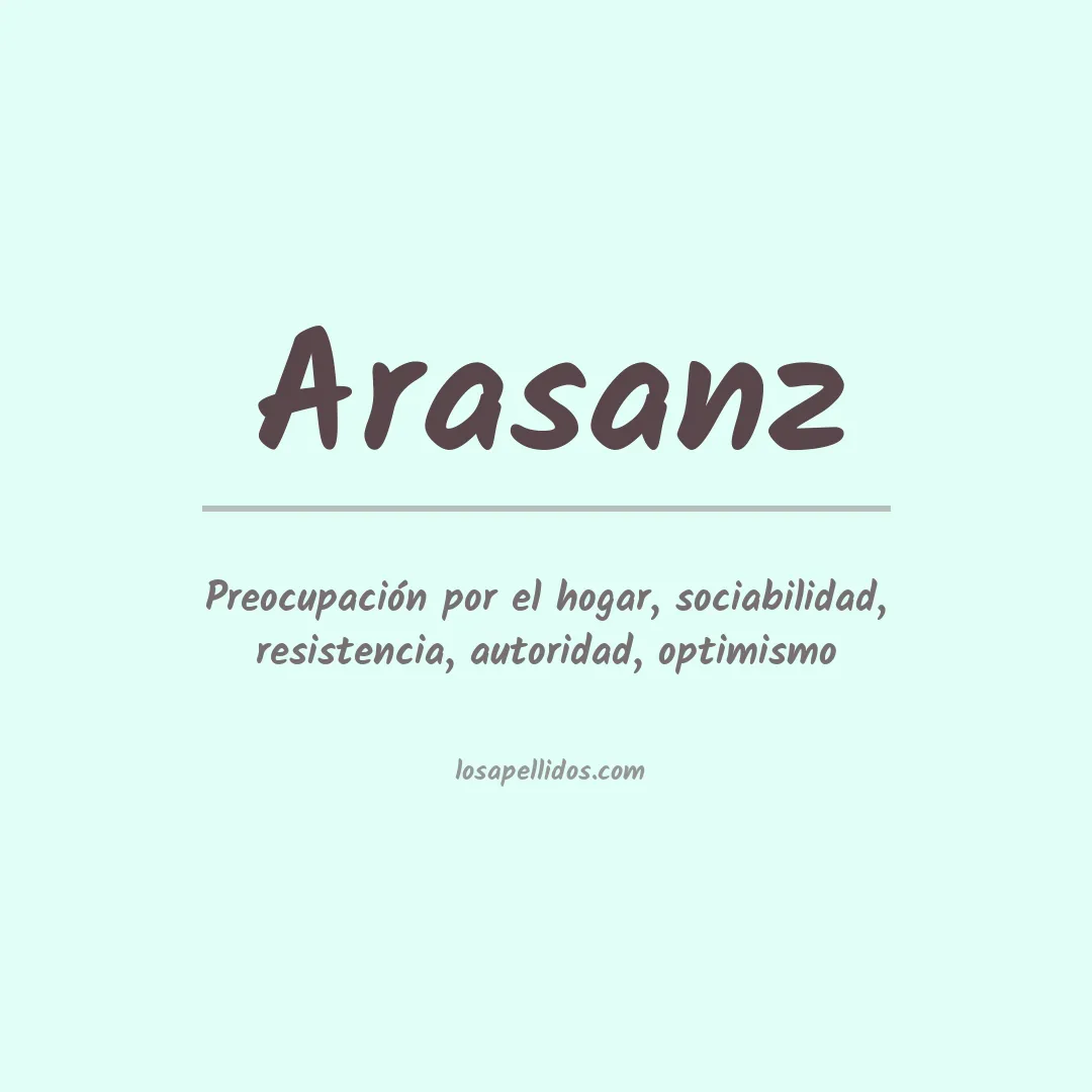 Apellido Arasanz
