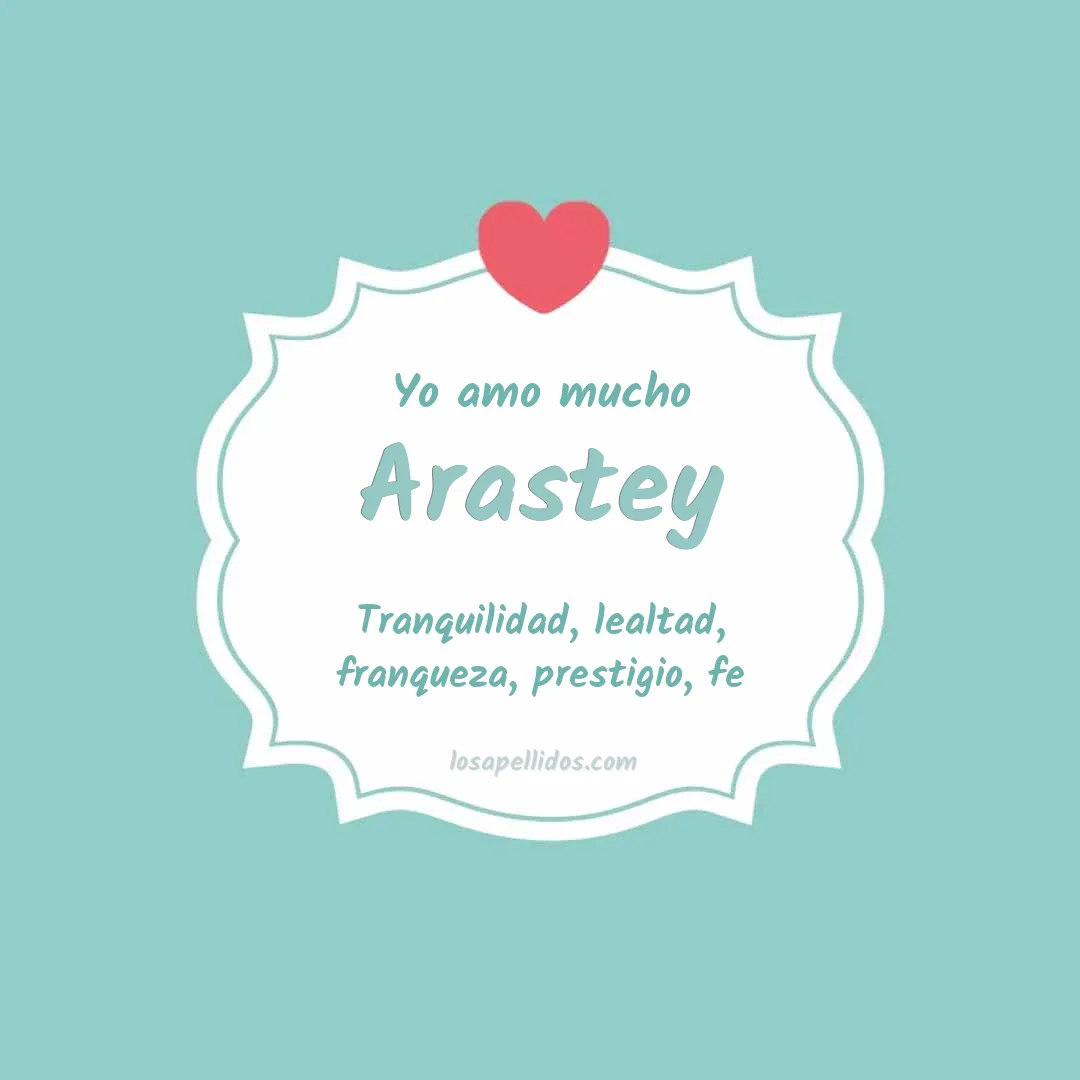 Yo amo mucho Arastey