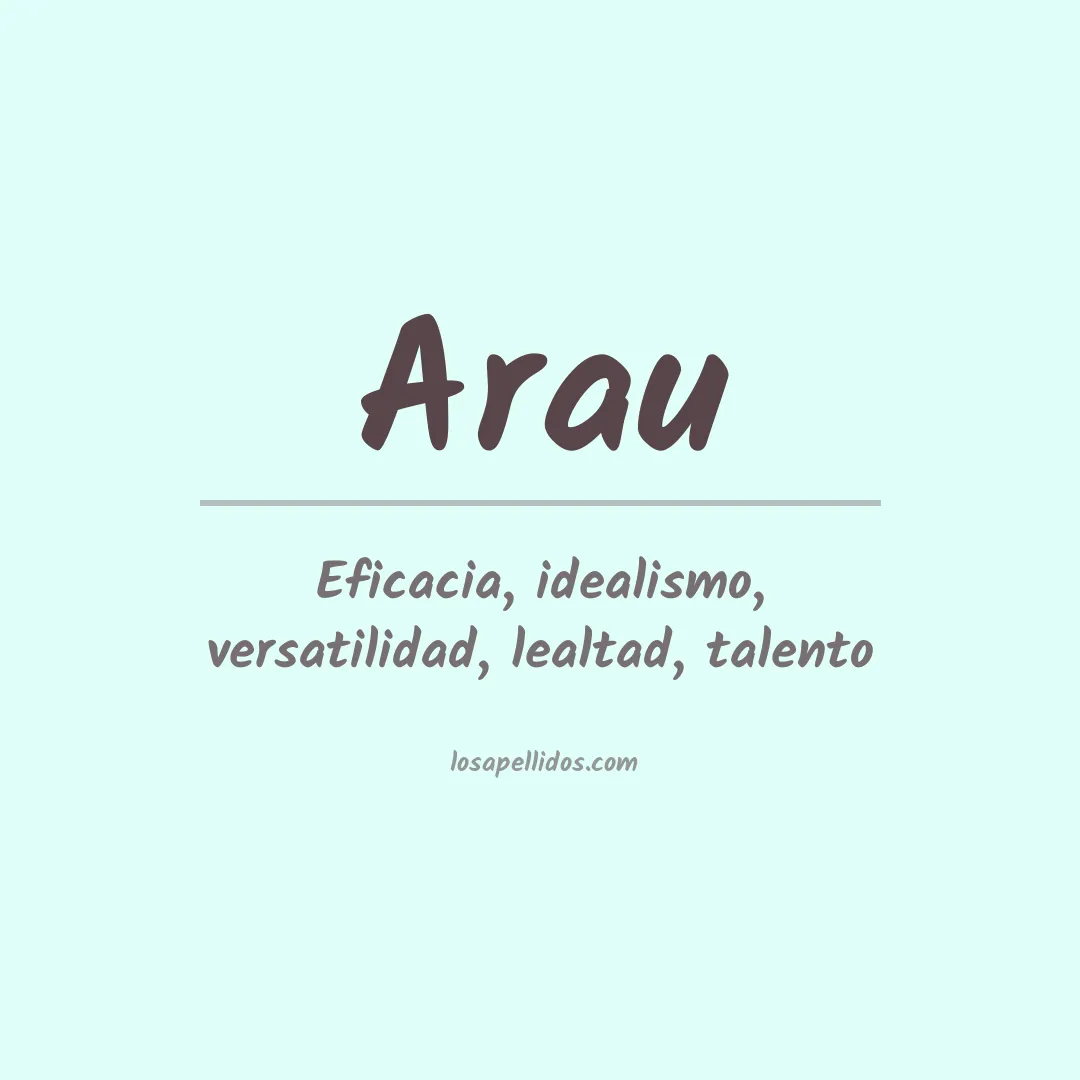 Apellido Arau