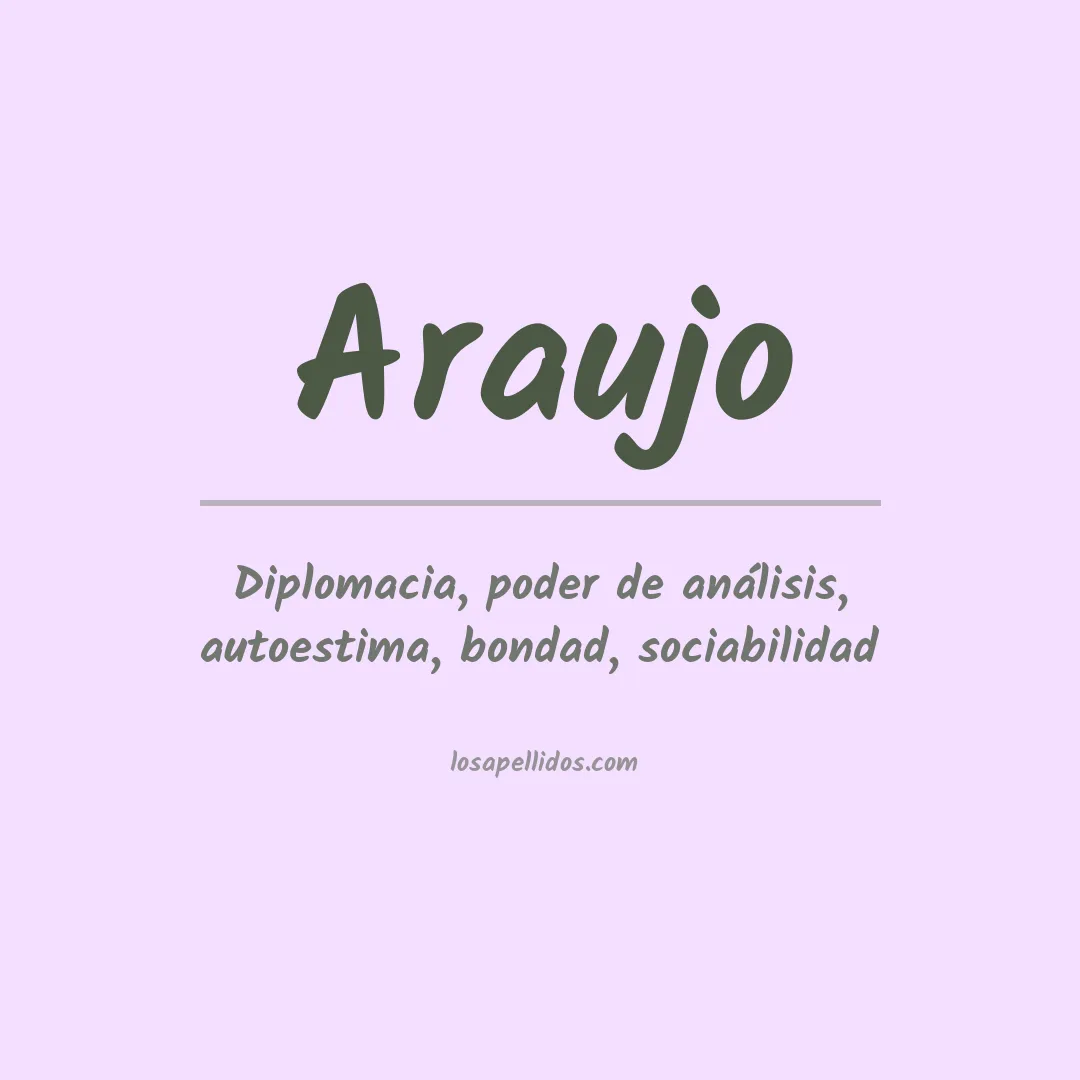 Apellido Araujo