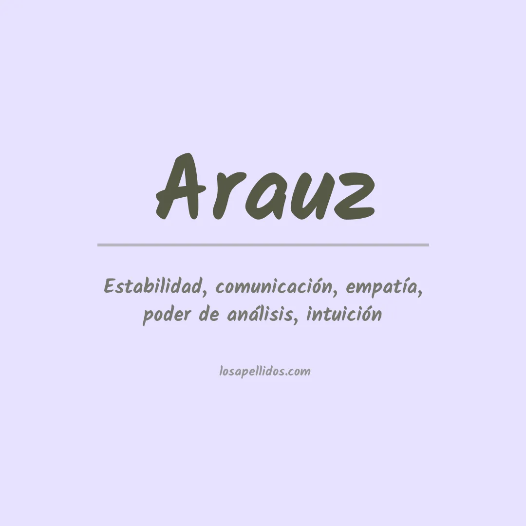 Apellido Arauz