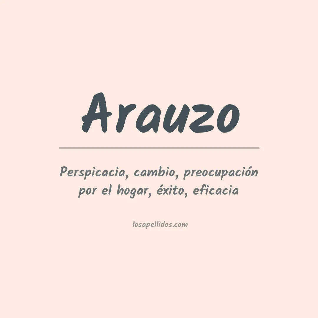 Apellido Arauzo