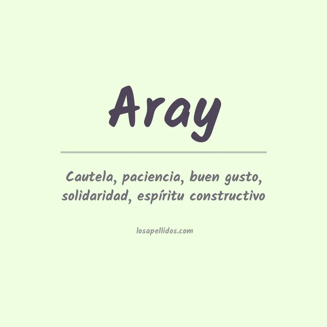 Apellido Aray