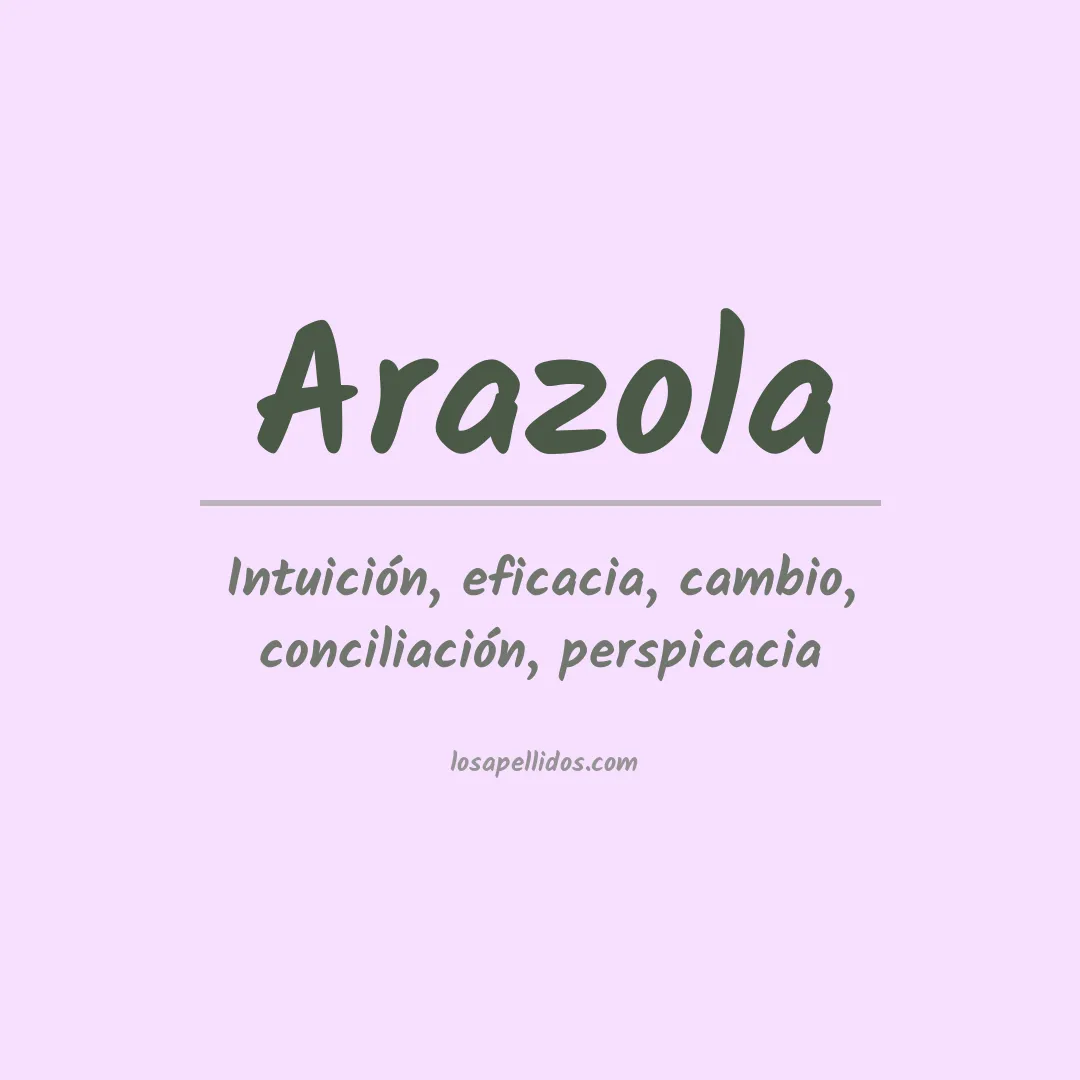 Apellido Arazola
