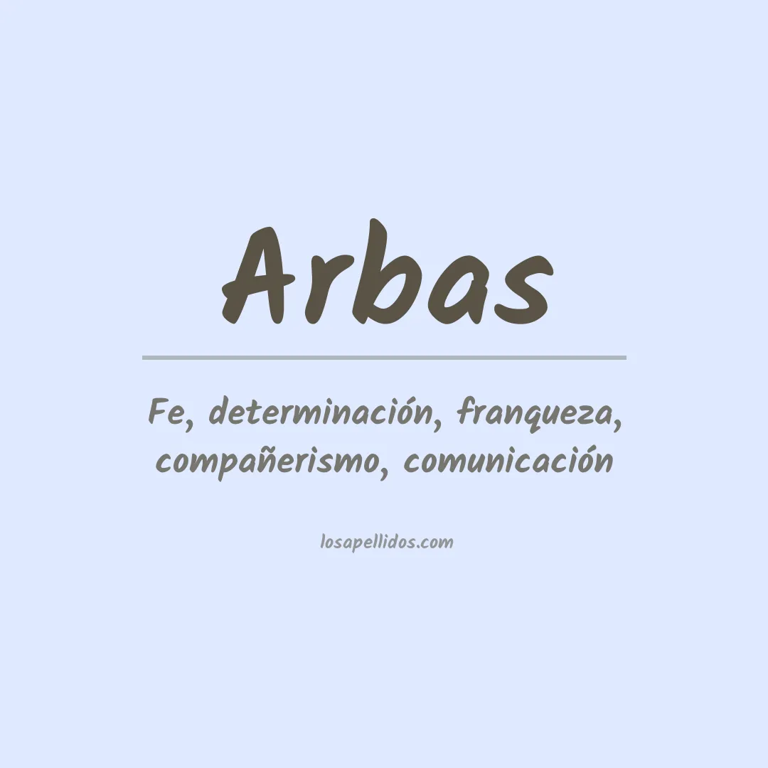 Apellido Arbas