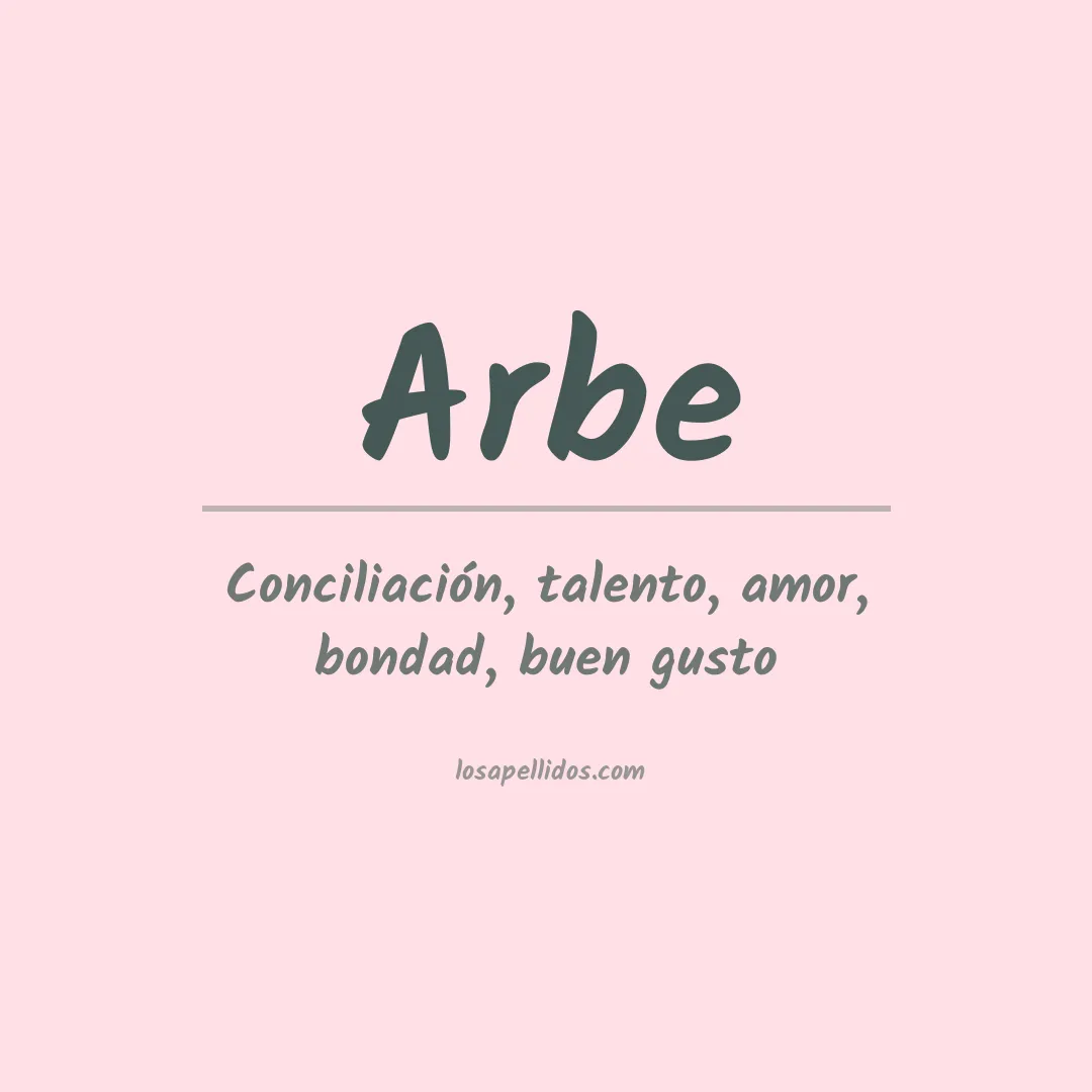 Apellido Arbe
