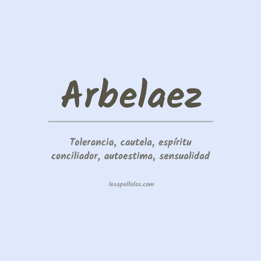 Apellido Arbelaez