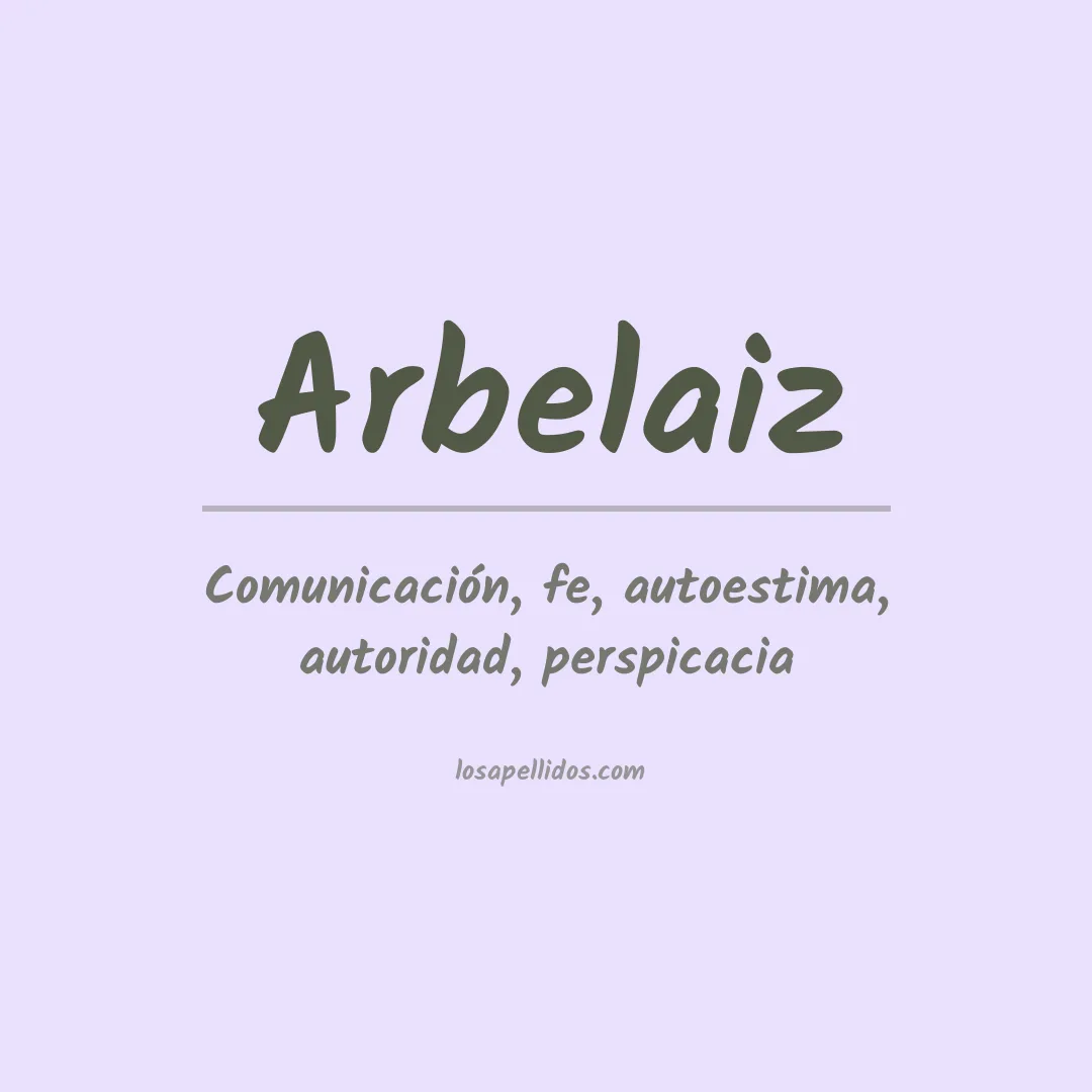 Apellido Arbelaiz