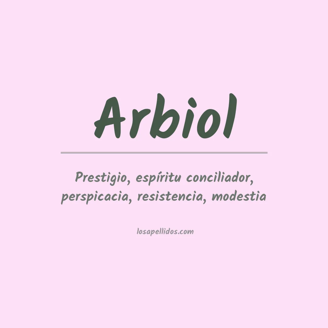 Apellido Arbiol