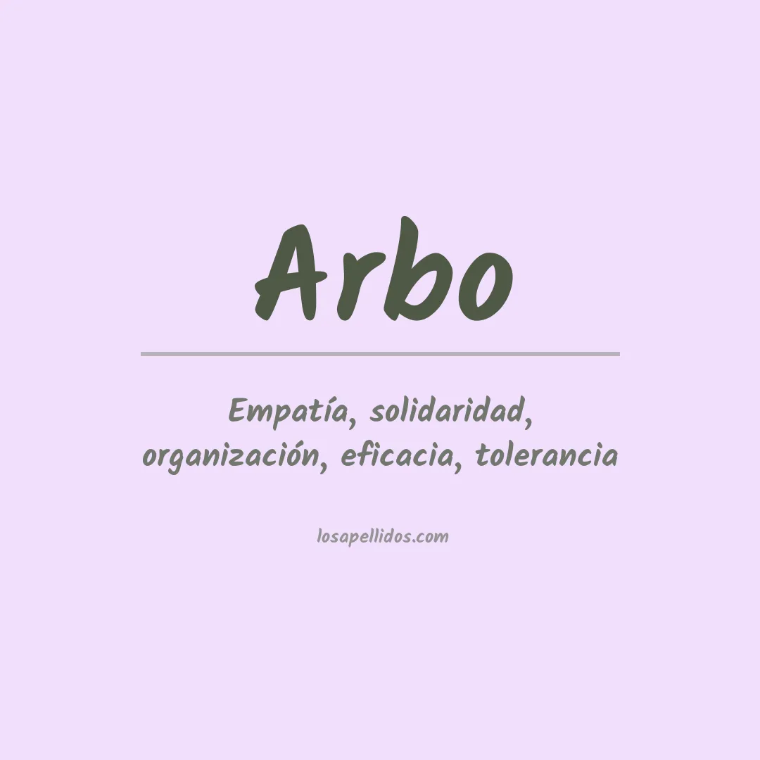 Apellido Arbo
