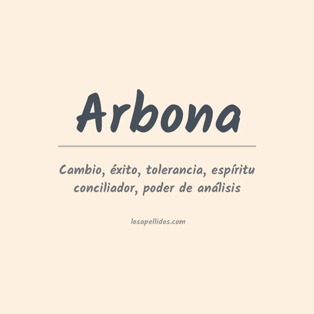 Apellido Arbona