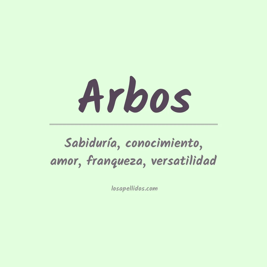 Apellido Arbos