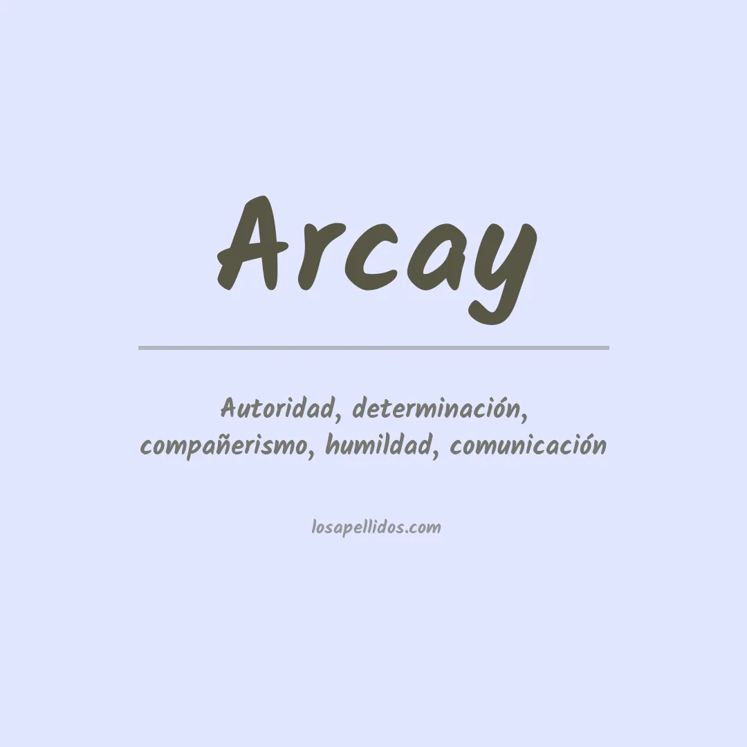 Apellido Arcay