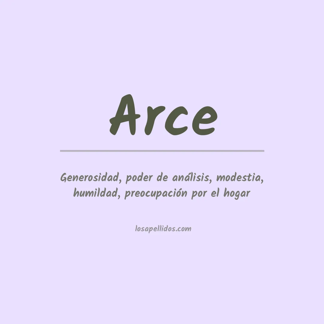 Apellido Arce