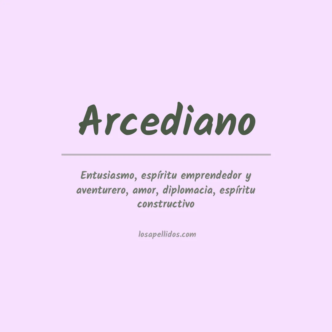 Apellido Arcediano