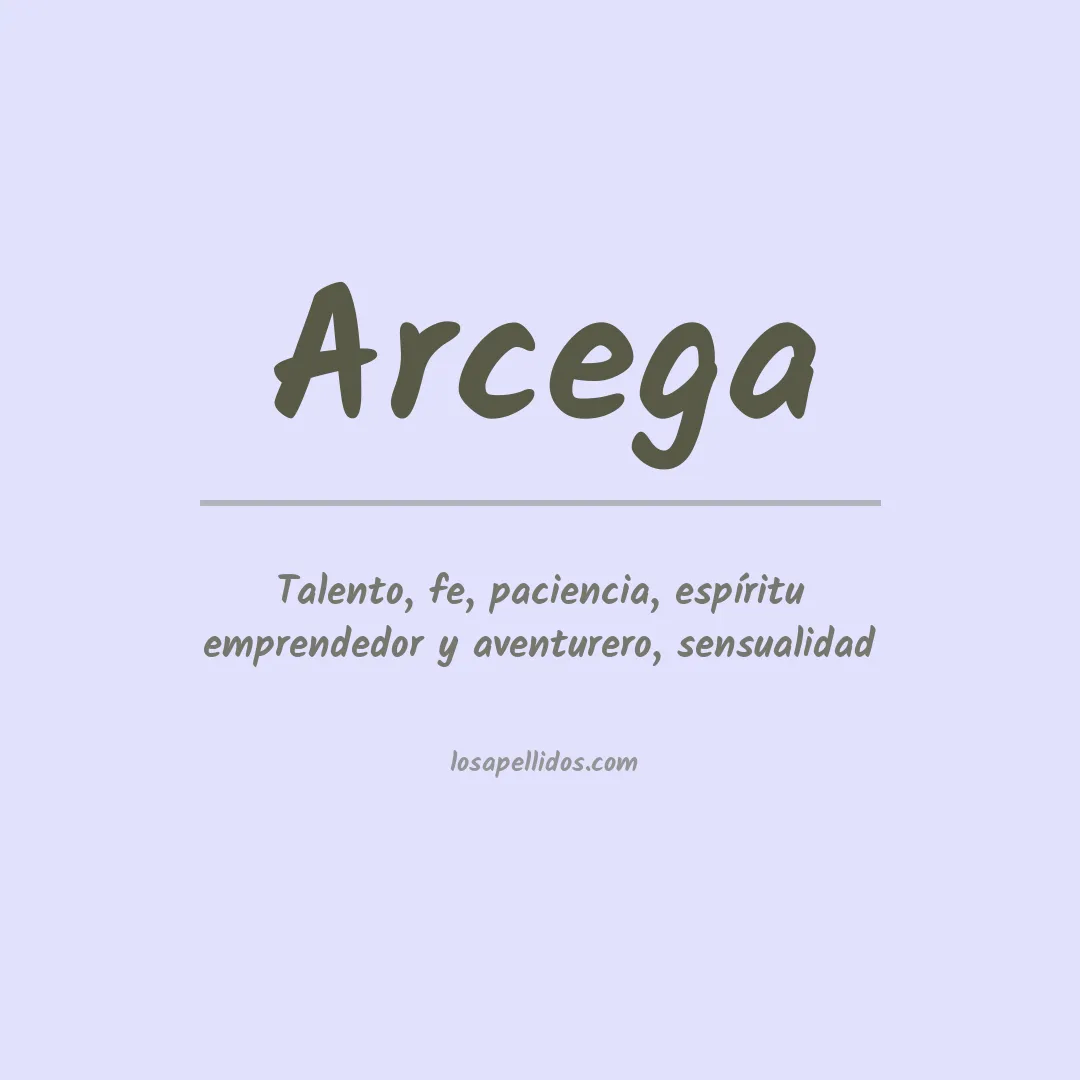 Apellido Arcega