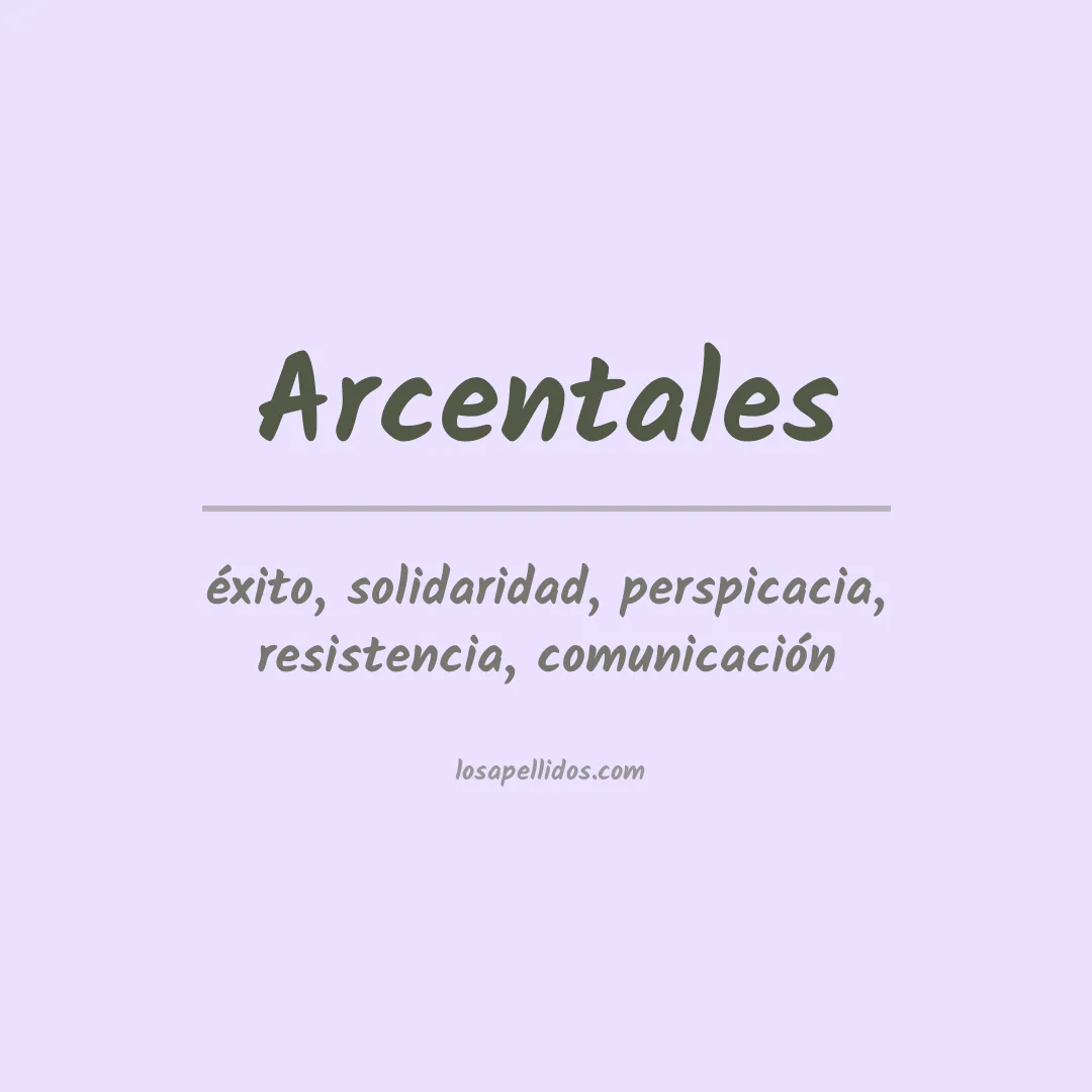 Apellido Arcentales