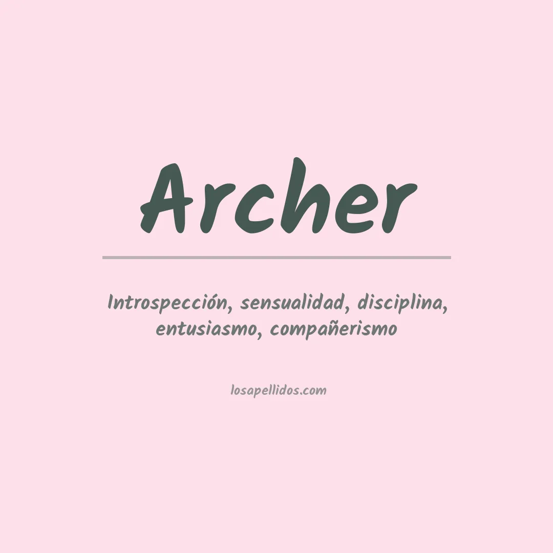 Apellido Archer