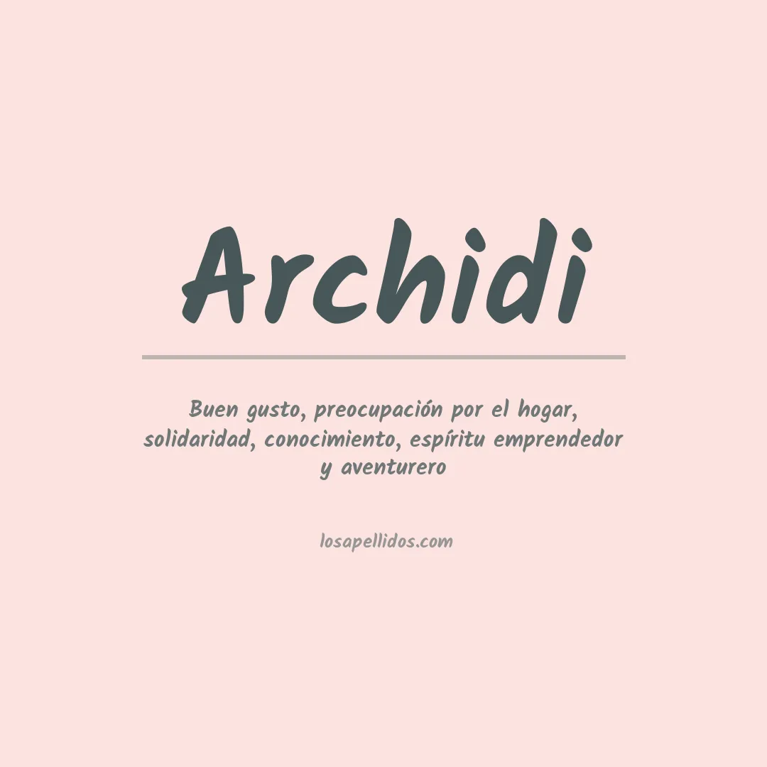Apellido Archidi