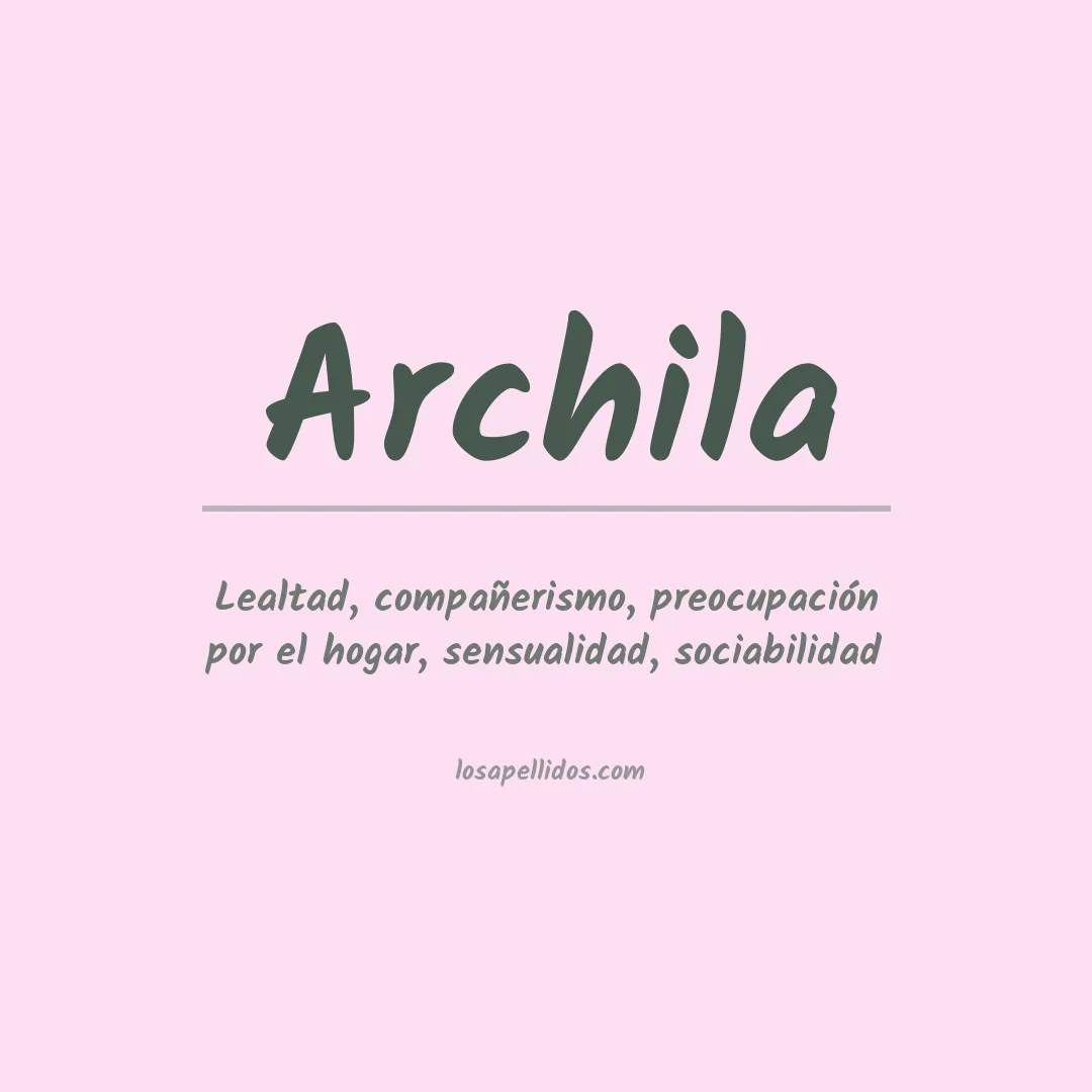 Apellido Archila