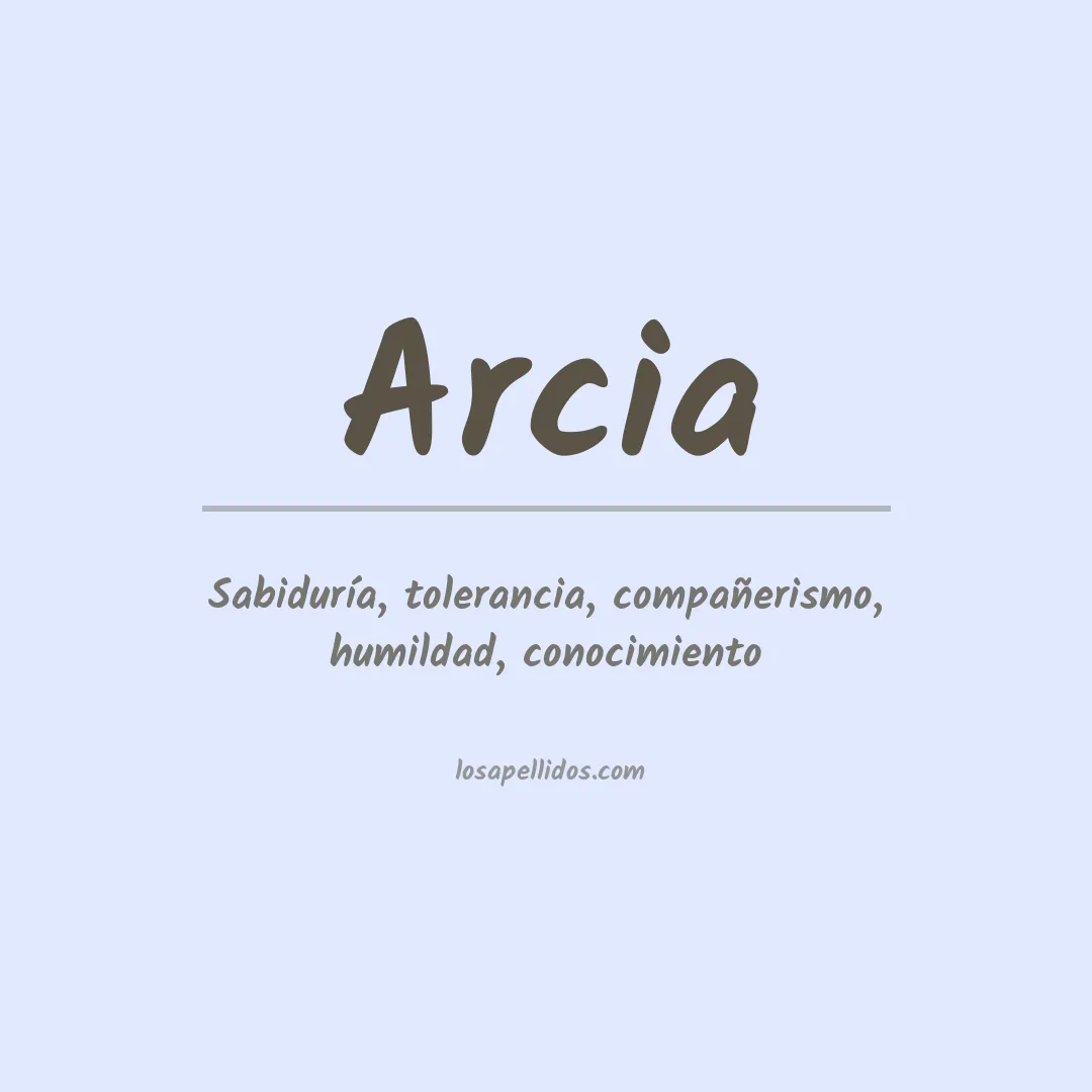 Apellido Arcia